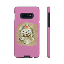 Load image into Gallery viewer, Hedgehog Flower Pink Tough Phone Cases - Lili White Creations 