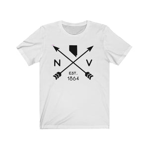 Nevada State Arrows Est. 1864 Unisex Heavy Cotton Tee - Lili White Creations 