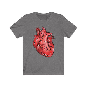 Anatomical Heart Unisex Jersey Short Sleeve Tee - Lili White Creations 