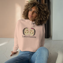 Load image into Gallery viewer, Let&#39;s Cuddle Hedgehog Crop Hoodie - Lili White Creations 