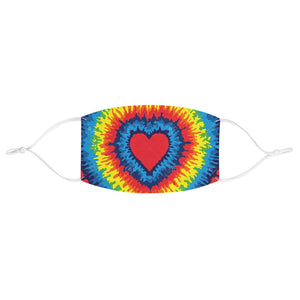 Heart Tye Dye Fabric Face Mask - Lili White Creations 