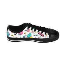 Load image into Gallery viewer, 90s Print Women&#39;s Sneakers - Lili White Creations 