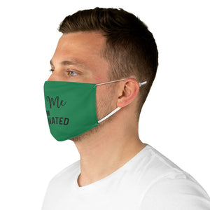 Kiss Me I'm Vaccinated Fabric Face Mask - Lili White Creations 