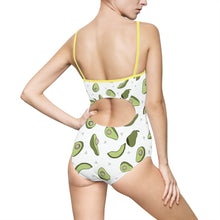 Load image into Gallery viewer, Avocado Print Women&#39;s One-piece Swimsuit - Lili White Creations 