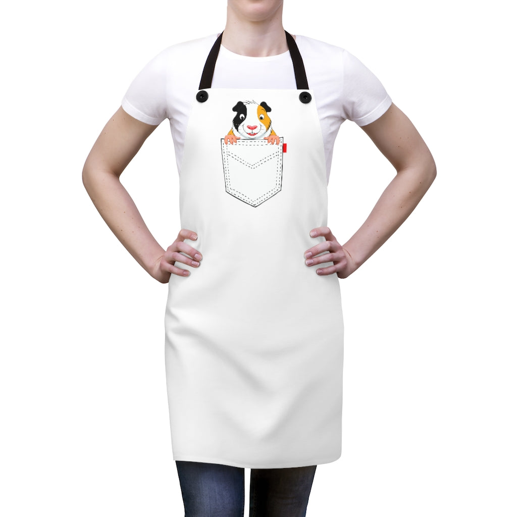 Guinea Pig in Pocket Apron - Lili White Creations 