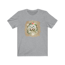 Load image into Gallery viewer, Hedgehog Flower Unisex Jersey Short Sleeve Tee - Lili White Creations 