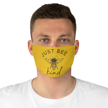 Load image into Gallery viewer, Just BEE Kind Yellow Fabric Face Mask - Lili White Creations 