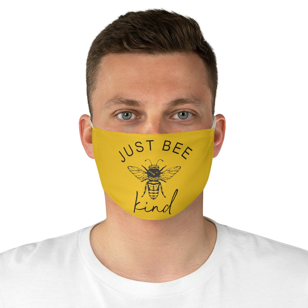 Just BEE Kind Yellow Fabric Face Mask - Lili White Creations 