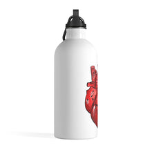 Load image into Gallery viewer, Anatomical Heart Stainless Steel Water Bottle - Lili White Creations 