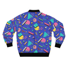 Load image into Gallery viewer, 90s Purple Design  AOP Bomber Jacket - Lili White Creations 