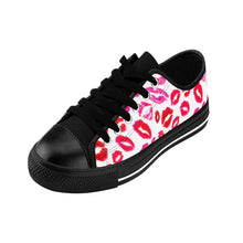 Load image into Gallery viewer, Lips Valentine&#39;s Day Women&#39;s Sneakers - Lili White Creations 