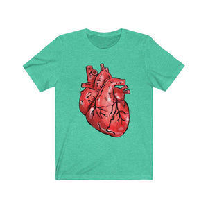 Anatomical Heart Unisex Jersey Short Sleeve Tee - Lili White Creations 