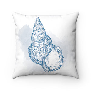 Shell Spun Polyester Square Pillow Case - Lili White Creations 