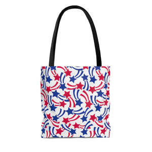 Stars Fourth of July AOP Tote Bag - Lili White Creations 