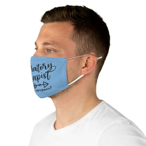 I'm a Respiratory Therapist. What's Your Superpower? Blue Fabric Face Mask - Lili White Creations 