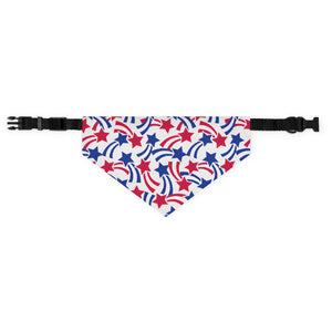 Fourth of July Stars Pet Bandana Collar - Lili White Creations 