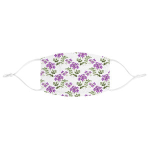 Purple Floral Fabric Face Mask - Lili White Creations 