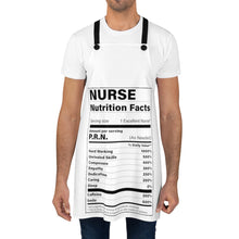 Load image into Gallery viewer, Nurse Nutrition Facts Apron - Lili White Creations 