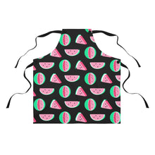 Load image into Gallery viewer, Watermelon Print Black Apron - Lili White Creations 