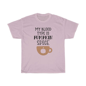 My Blood Type is Pumpkin Spice Unisex Heavy Cotton Tee