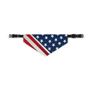 American Flag Pet Bandana Collar - Lili White Creations 