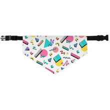 Load image into Gallery viewer, 90s Design Pet Bandana Collar - Lili White Creations 