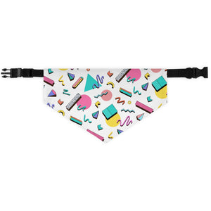 90s Design Pet Bandana Collar - Lili White Creations 