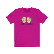 Load image into Gallery viewer, Let&#39;s Cuddle Hedgehog Pair / Couple / Friends Unisex Jersey Short Sleeve Tee - Lili White Creations 