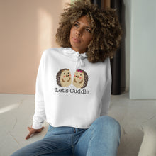 Load image into Gallery viewer, Let&#39;s Cuddle Hedgehog Crop Hoodie - Lili White Creations 