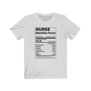 Nurse Nutritions Label Unisex Jersey Short Sleeve Tee - Lili White Creations 