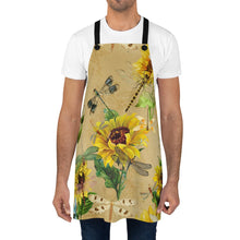 Load image into Gallery viewer, Sunflowers and Dragonflies Apron - Lili White Creations 