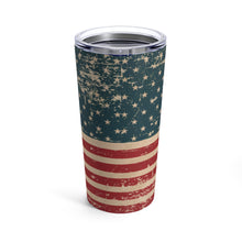 Load image into Gallery viewer, Distressed American Flag Tumbler 20oz - Lili White Creations 