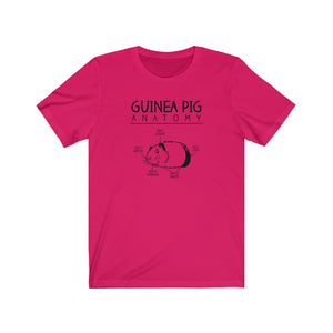 Guinea Pig Anatomy Funny Unisex Jersey Short Sleeve Tee - Lili White Creations 