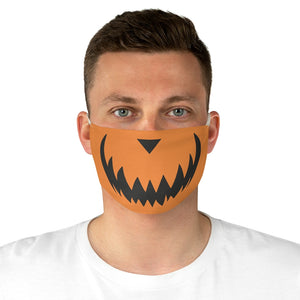 Jack O Lantern Pumpkin Fabric Face Mask