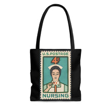 Load image into Gallery viewer, Vintage Nursing Stamp Tote Bag - Lili White Creations 