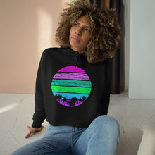 Load image into Gallery viewer, Retro 80s Design Crop Hoodie - Lili White Creations 