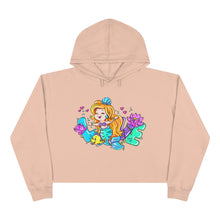 Load image into Gallery viewer, Love Mermaid Valentine&#39;s Day Crop Hoodie - Lili White Creations 