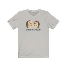 Load image into Gallery viewer, Let&#39;s Cuddle Hedgehog Pair / Couple / Friends Unisex Jersey Short Sleeve Tee - Lili White Creations 