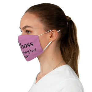 Just a Girl Boss Fabric Face Mask - Lili White Creations 