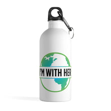 Load image into Gallery viewer, Im With Her Earth Stainless Steel Water Bottle - Lili White Creations 