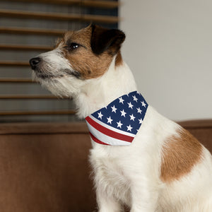 American Flag Pet Bandana Collar - Lili White Creations 