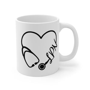 LPN Stethoscope Mug 11oz - Lili White Creations 