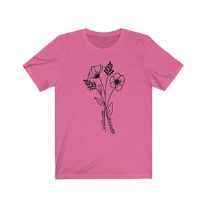 Cultivate Kindness Flowers Unisex Jersey Short Sleeve Tee - Lili White Creations 