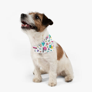 90s Design Pet Bandana Collar - Lili White Creations 