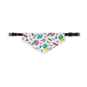 90s Design Pet Bandana Collar - Lili White Creations 