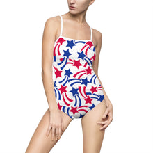 Load image into Gallery viewer, Stars Fourth of July Women&#39;s One-piece Swimsuit - Lili White Creations 