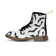 Load image into Gallery viewer, Black Bats Women&#39;s Canvas Boots - Lili White Creations 