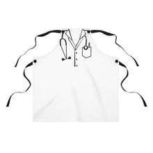 Load image into Gallery viewer, Medical Coat/ Lab Coat with Stethoscope Apron - Lili White Creations 