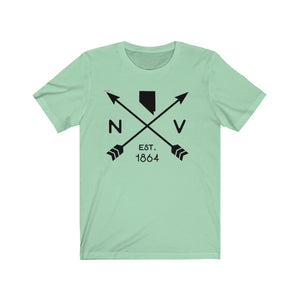 Nevada State Arrows Est. 1864 Unisex Heavy Cotton Tee - Lili White Creations 