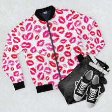 Load image into Gallery viewer, Lips AOP Bomber Jacket - Lili White Creations 